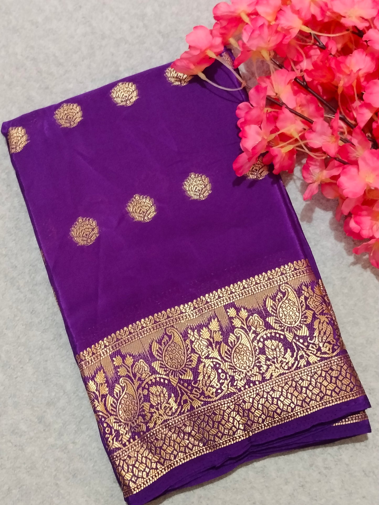 Crape Viscous Silk Saree