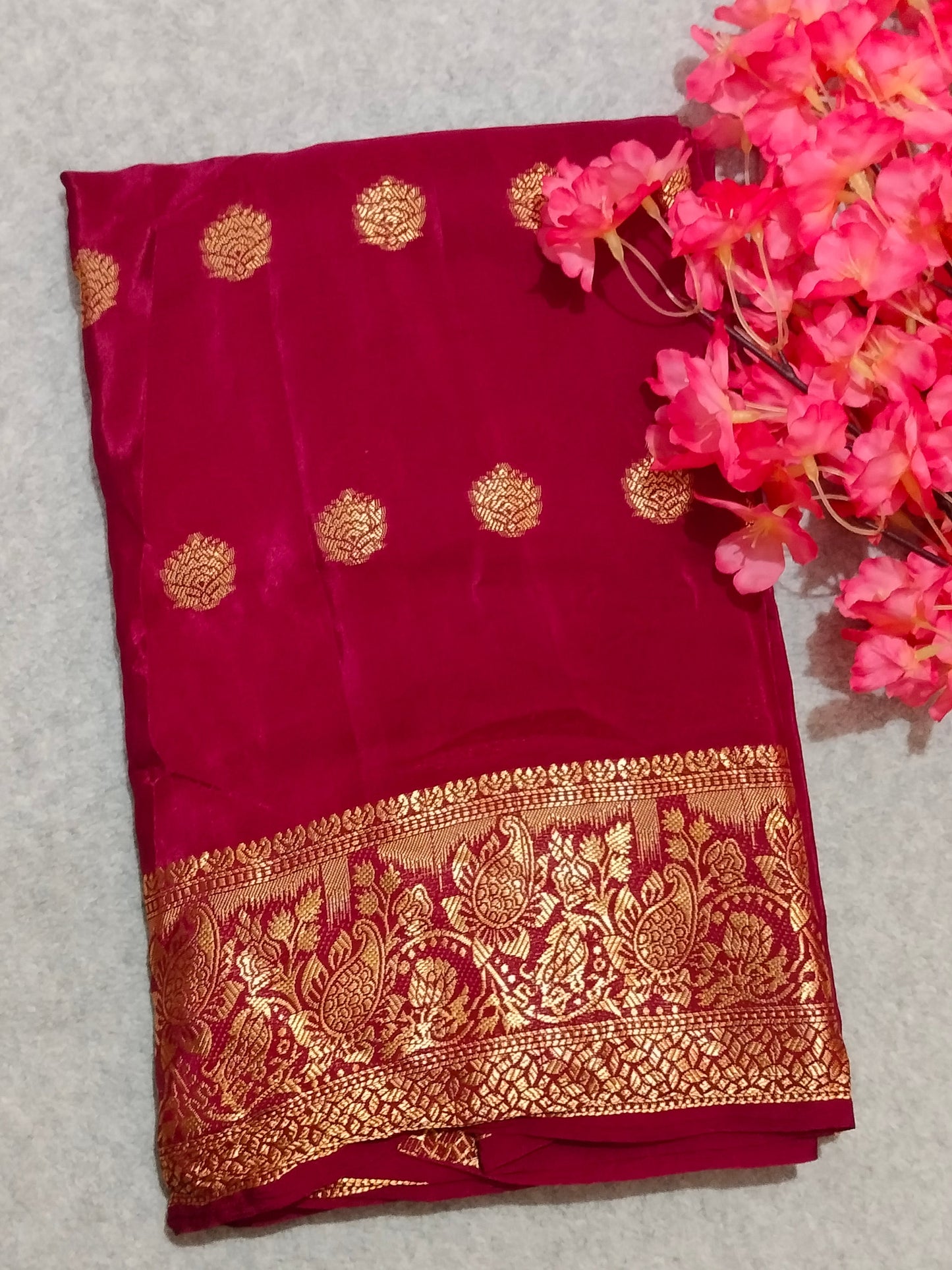 Crape Viscous Silk Saree