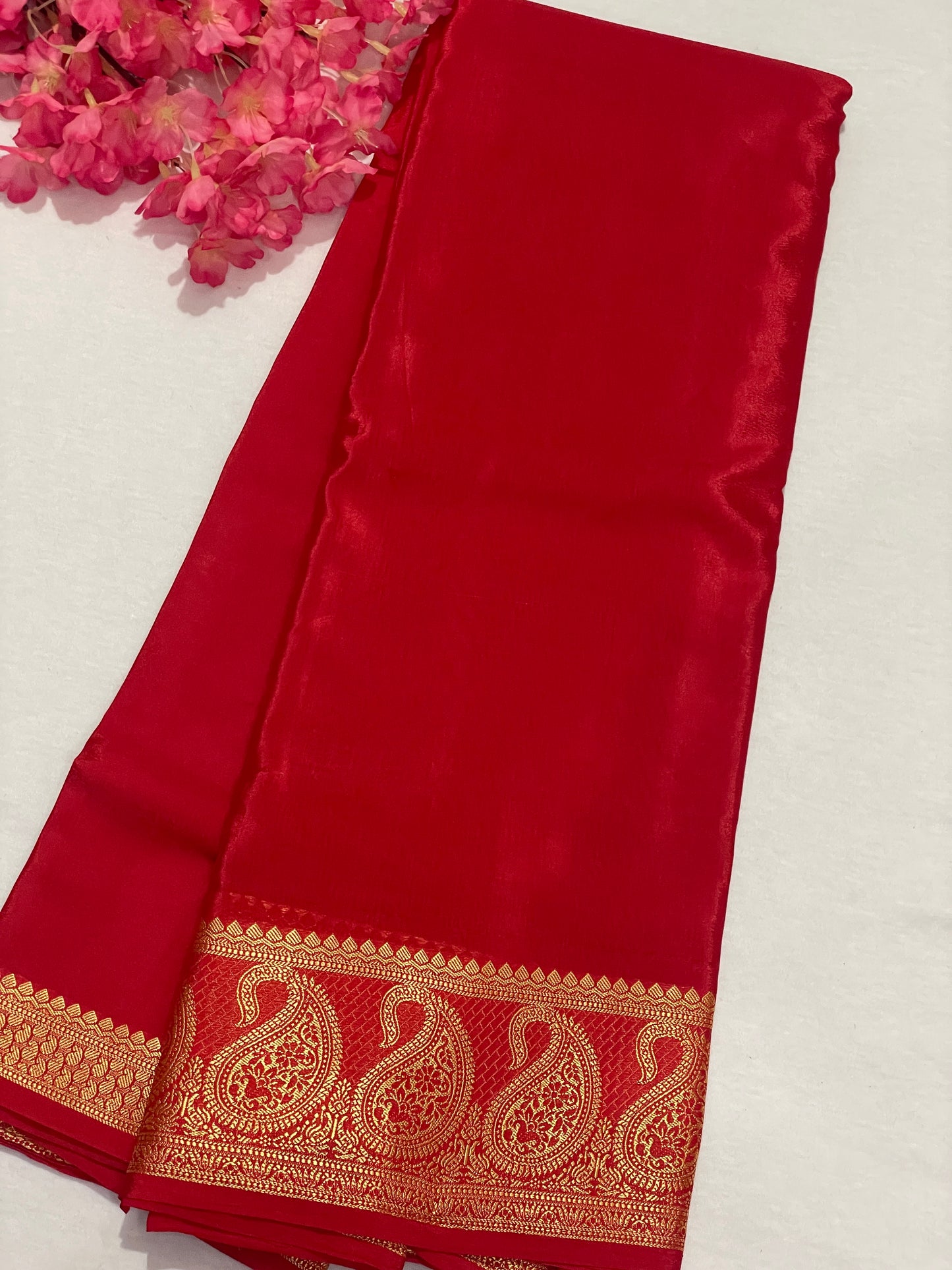 Viscous Mango Border Saree