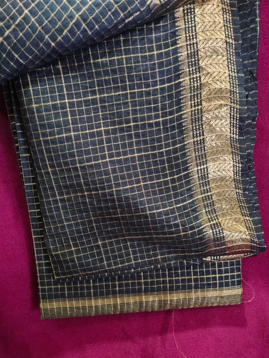 Black Geometric Saree