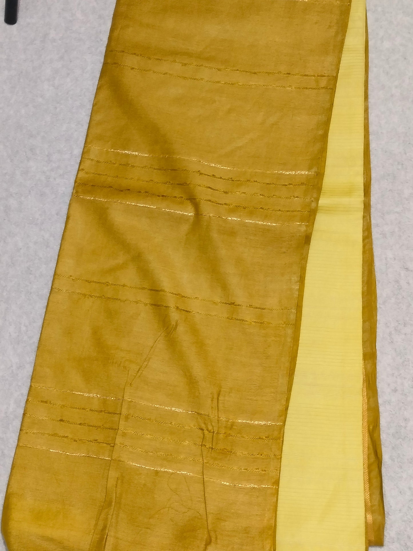 Cotton Mix Green Multi Shade Saree