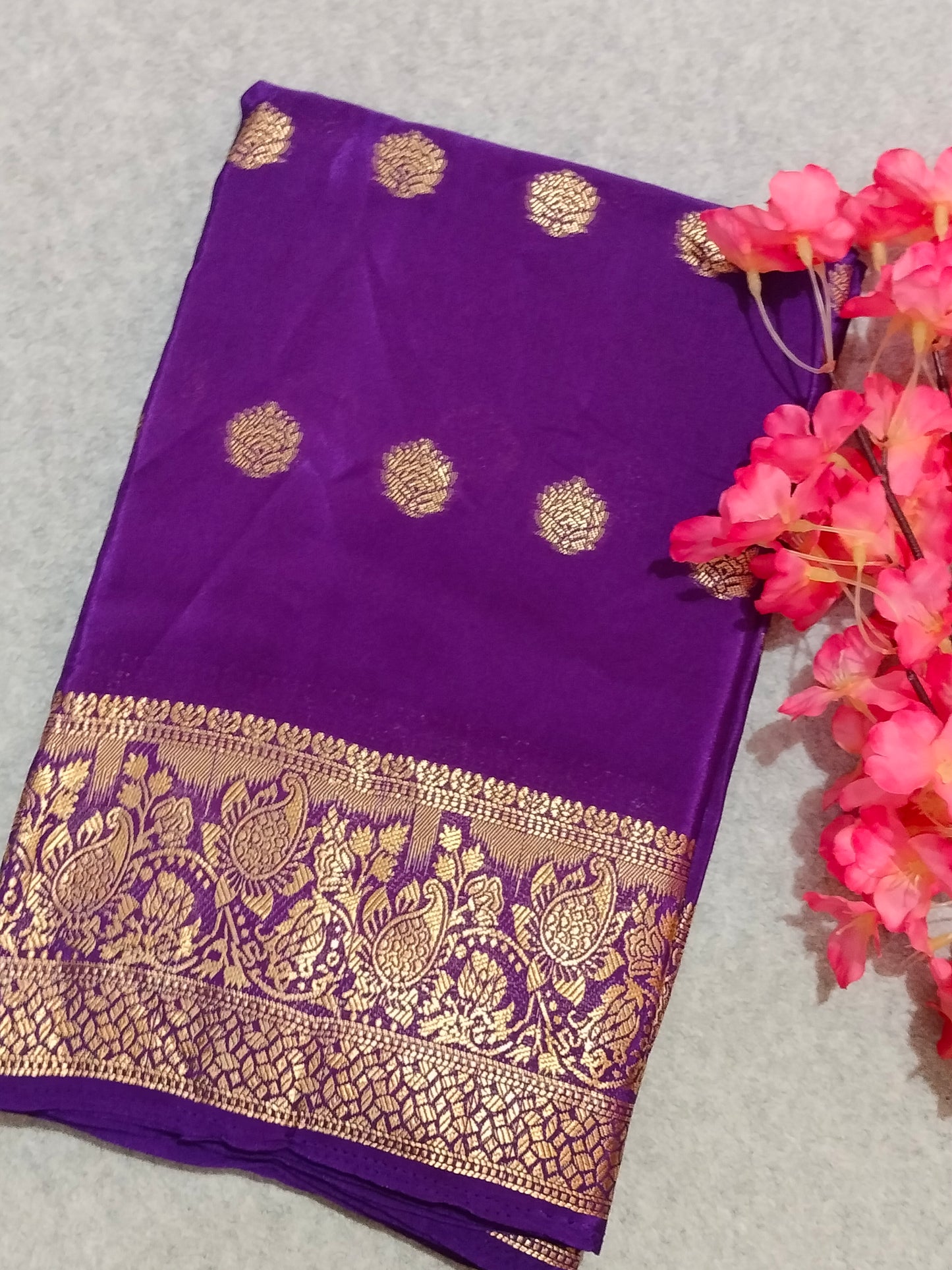 Crape Viscous Silk Saree