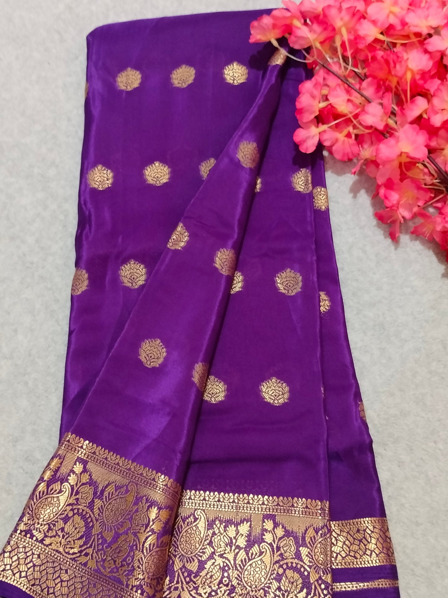 Crape Viscous Silk Saree