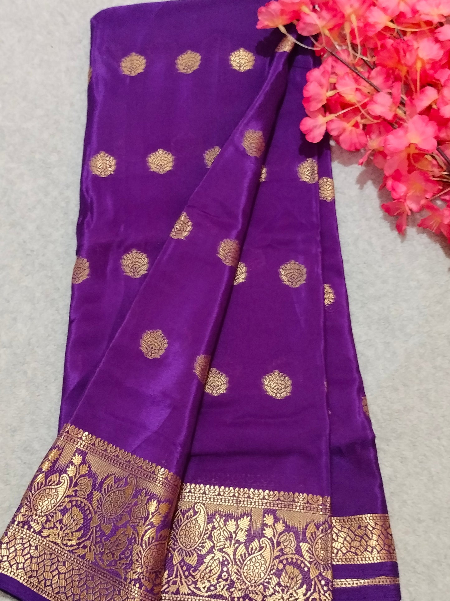 Crape Viscous Silk Saree