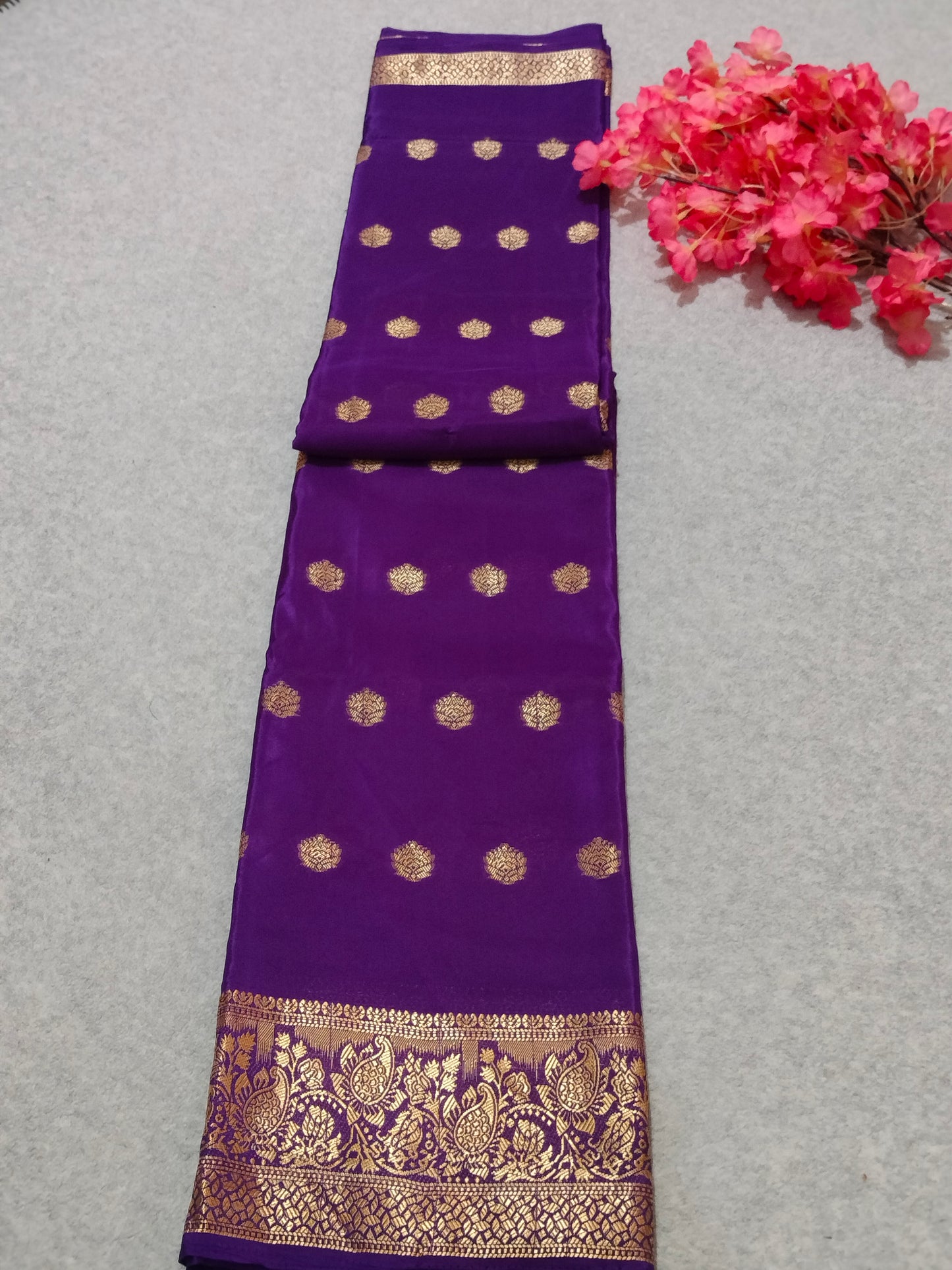 Crape Viscous Silk Saree