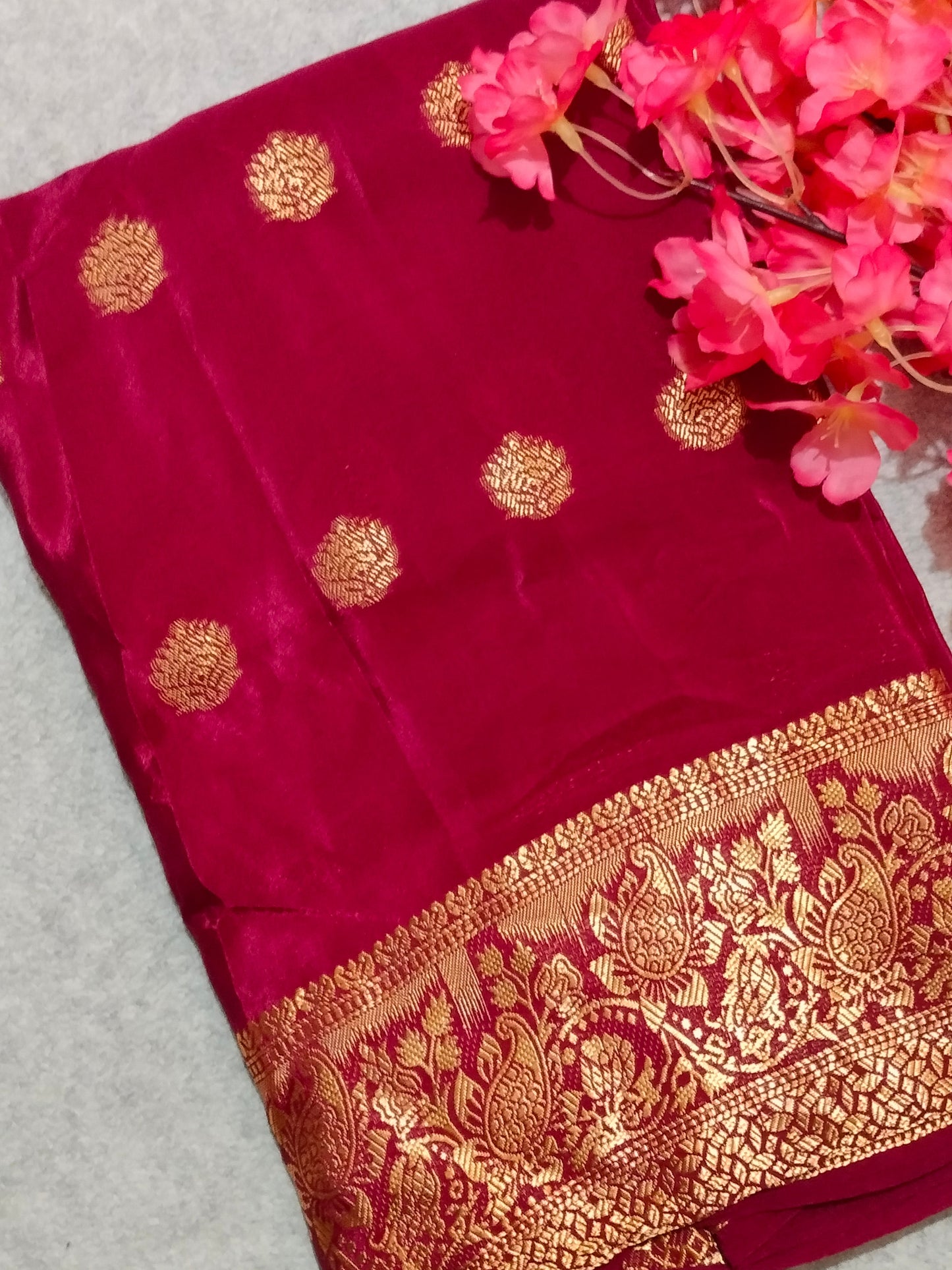 Crape Viscous Silk Saree