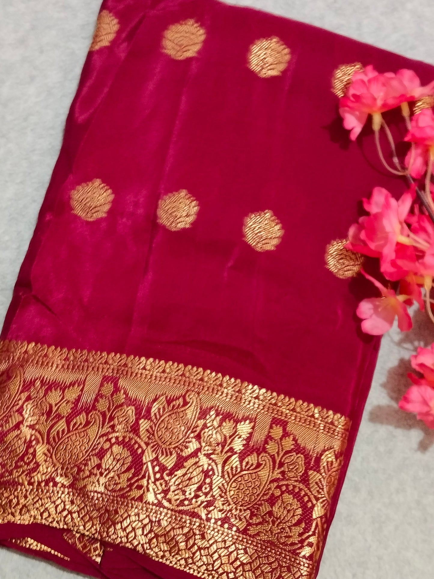 Crape Viscous Silk Saree