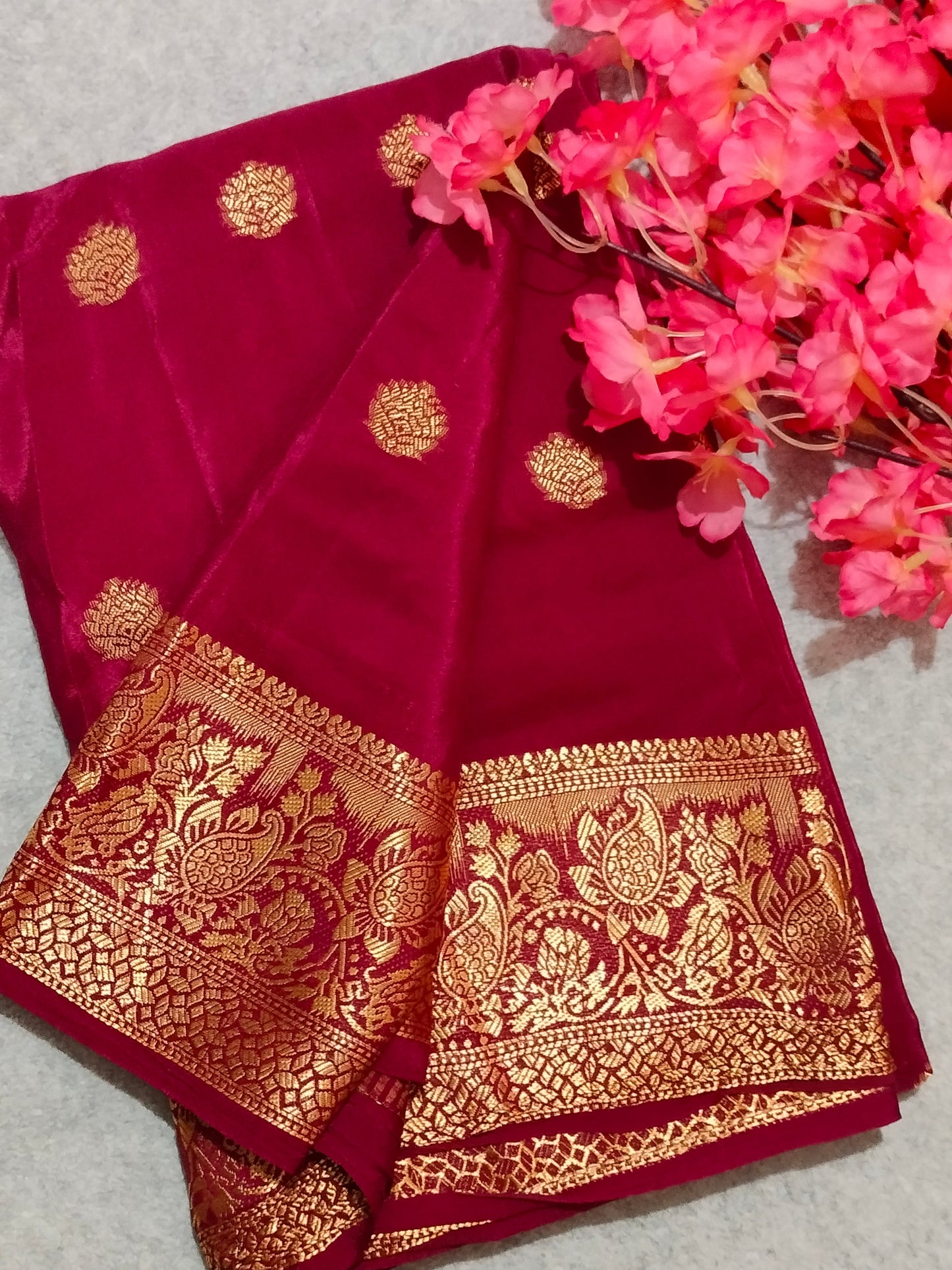 Crape Viscous Silk Saree