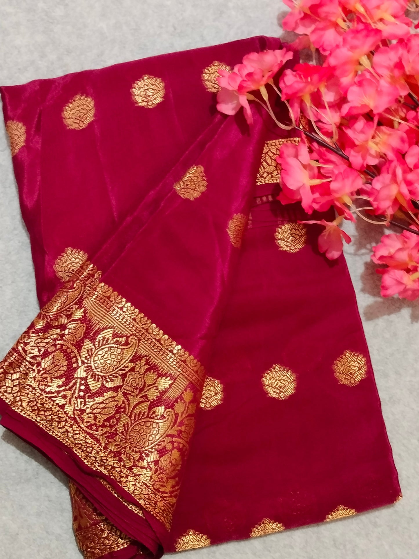 Crape Viscous Silk Saree
