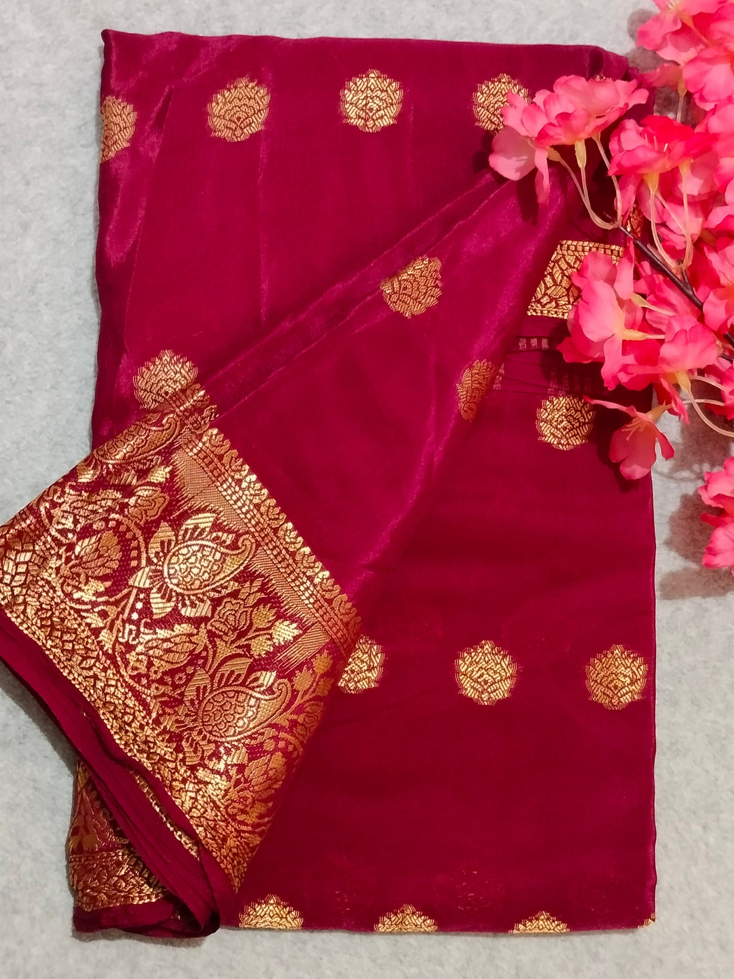 Crape Viscous Silk Saree