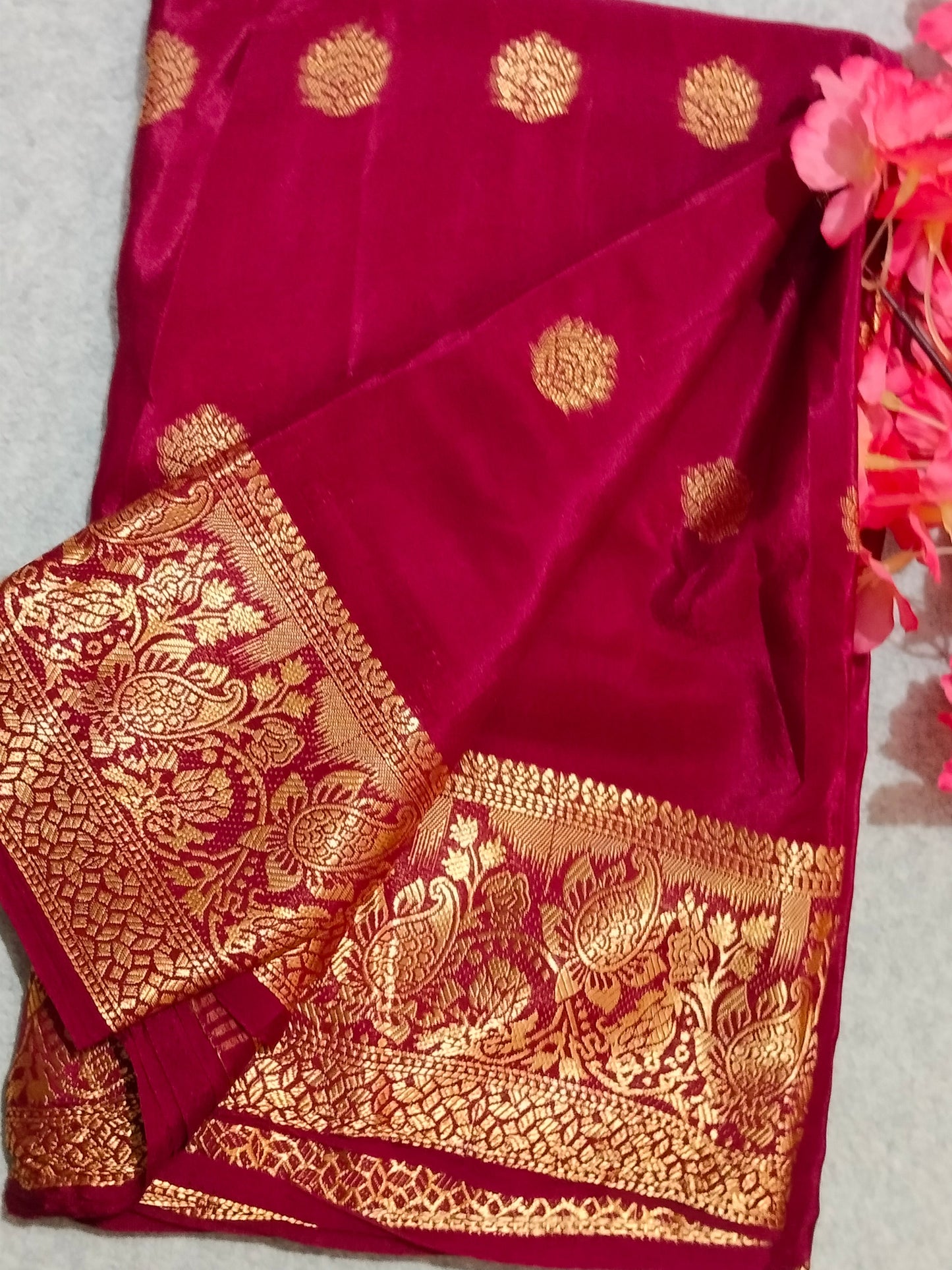 Crape Viscous Silk Saree