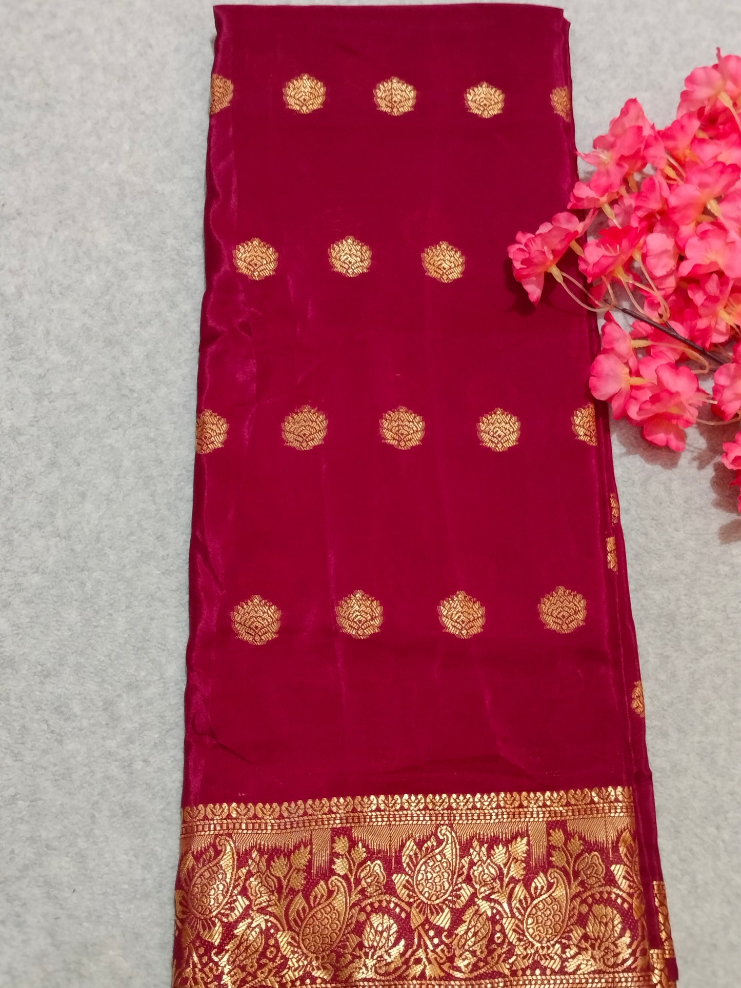 Crape Viscous Silk Saree