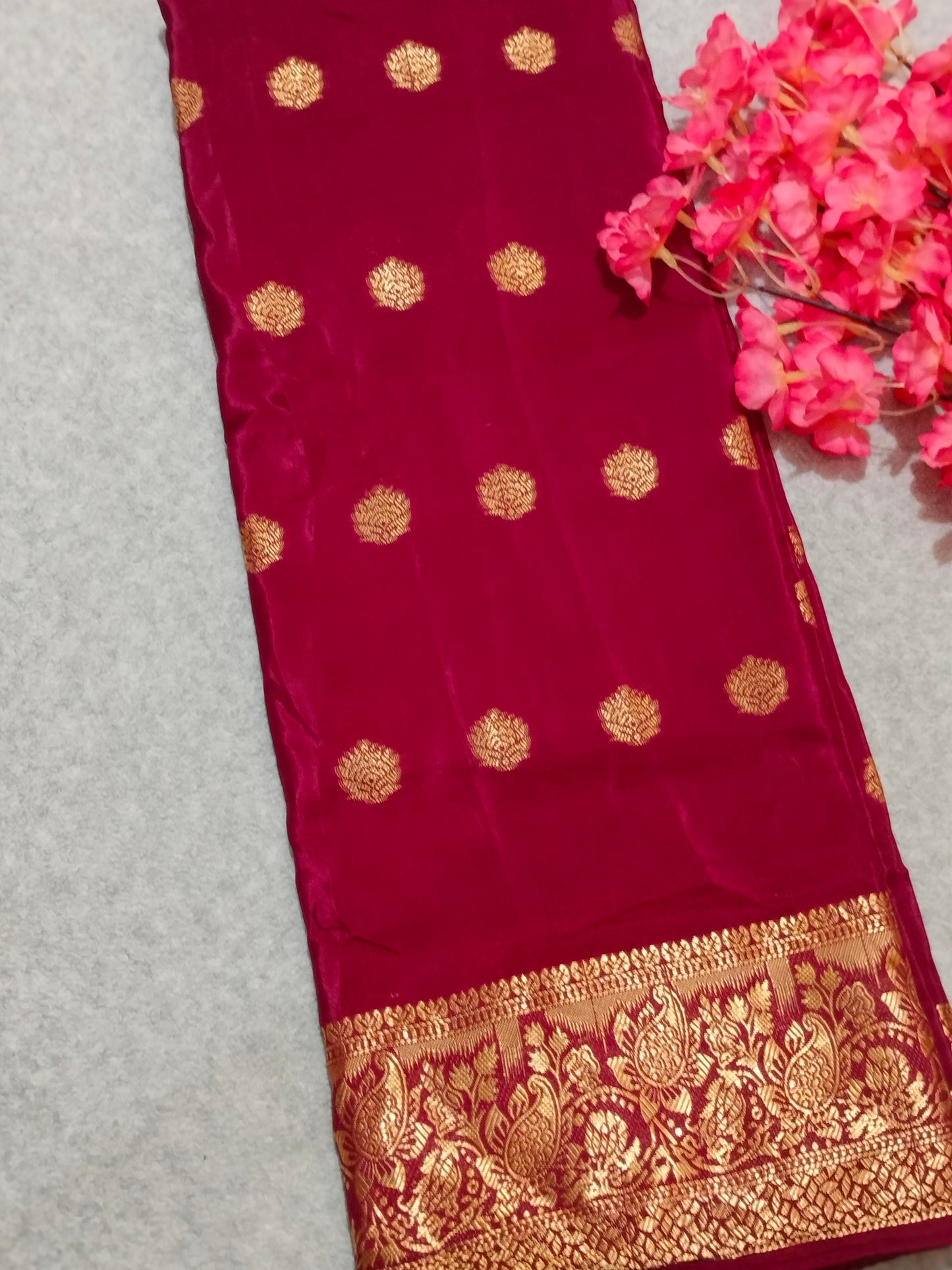 Crape Viscous Silk Saree
