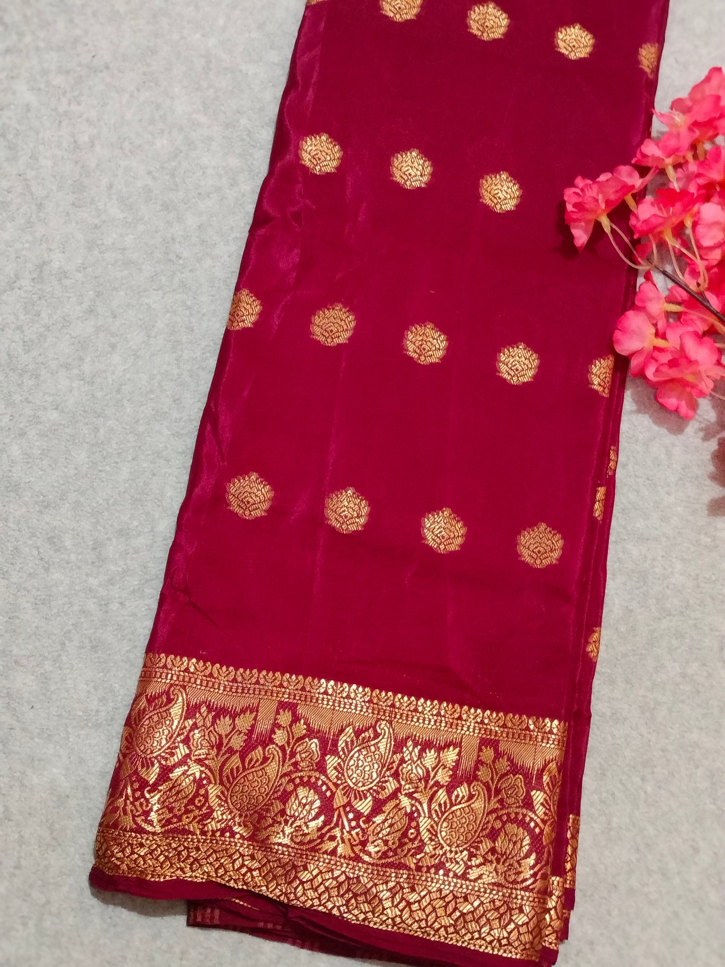Crape Viscous Silk Saree
