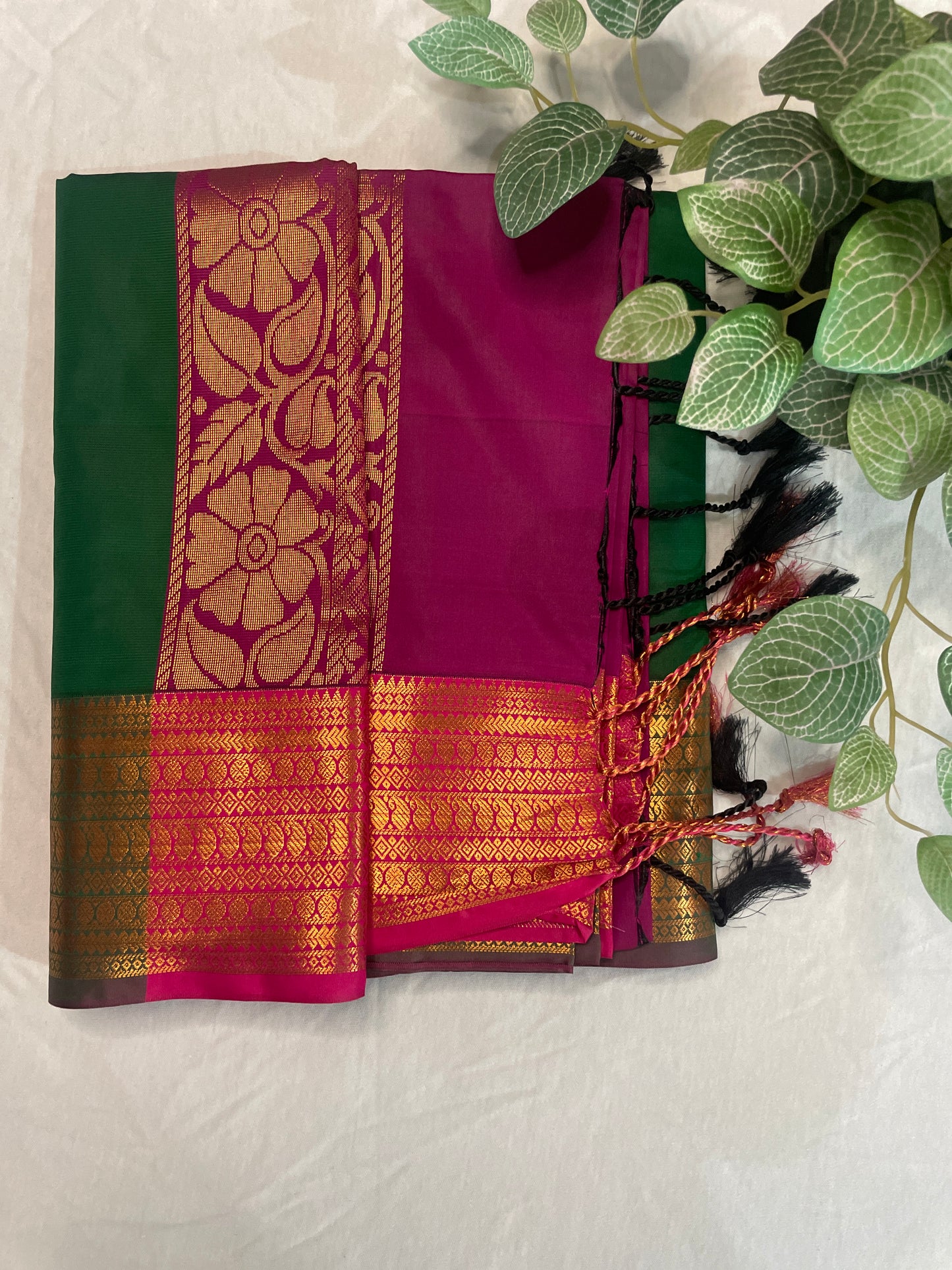 Soft Silk Saree Contrast Pick Pallu