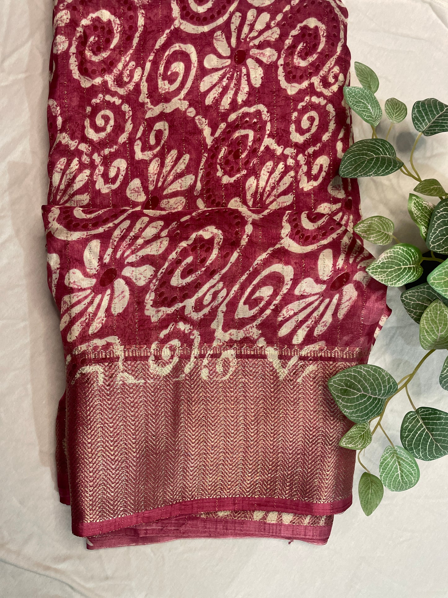 Dola Silk Saree - Lite Weight Pink