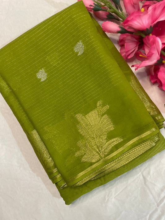 Green Georget Saree