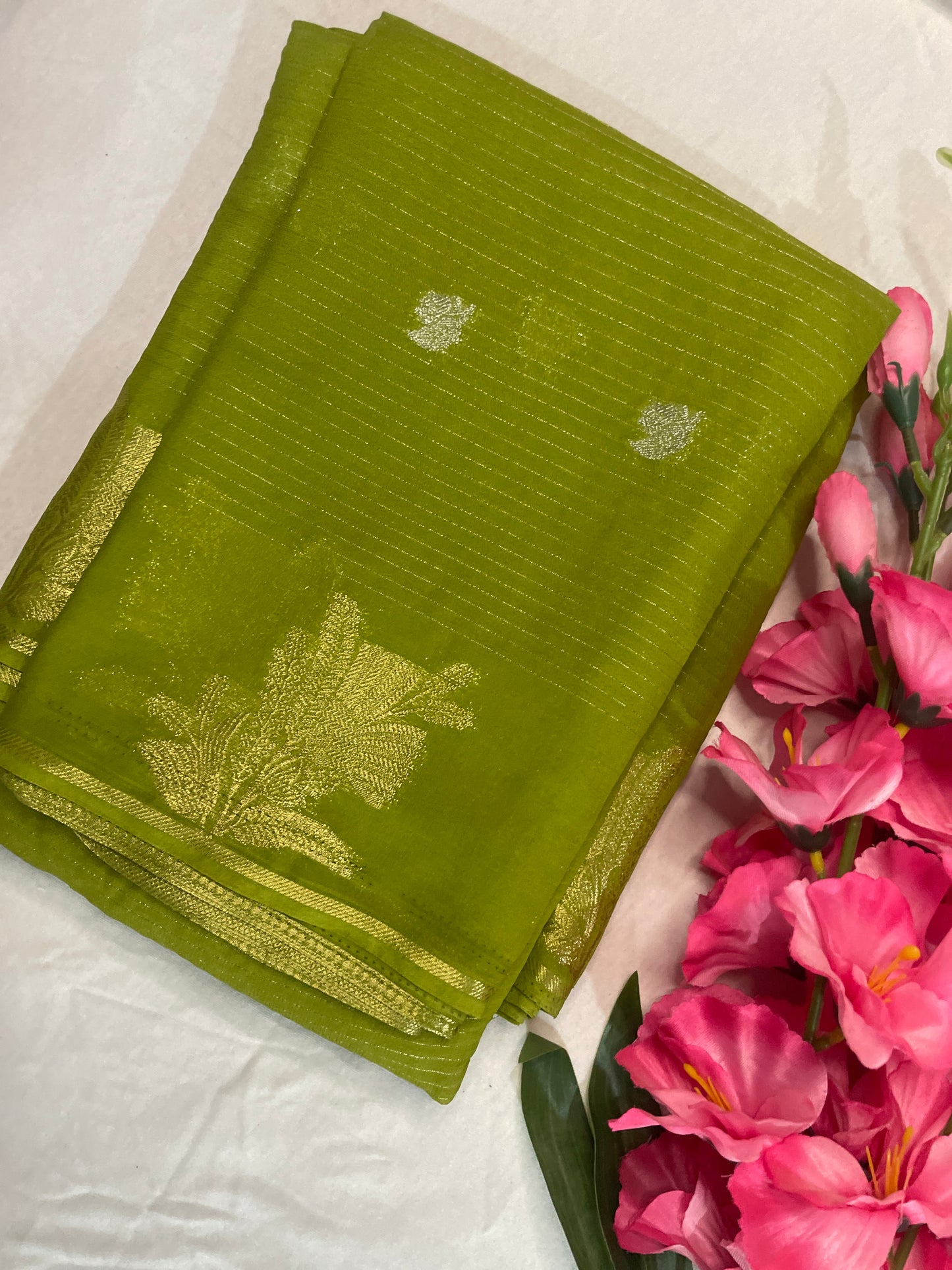 Green Georget Saree