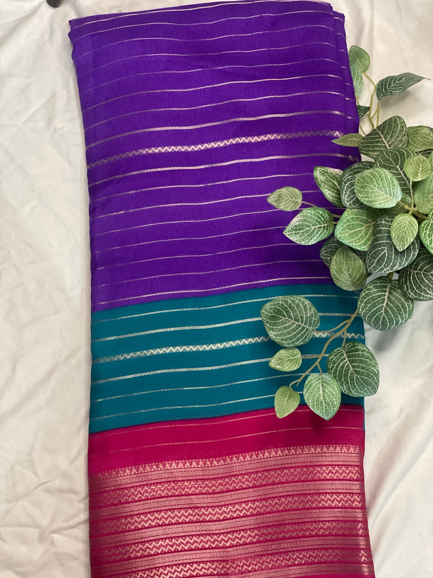 Georget 3D Saree Semi Mysore Silk Saree