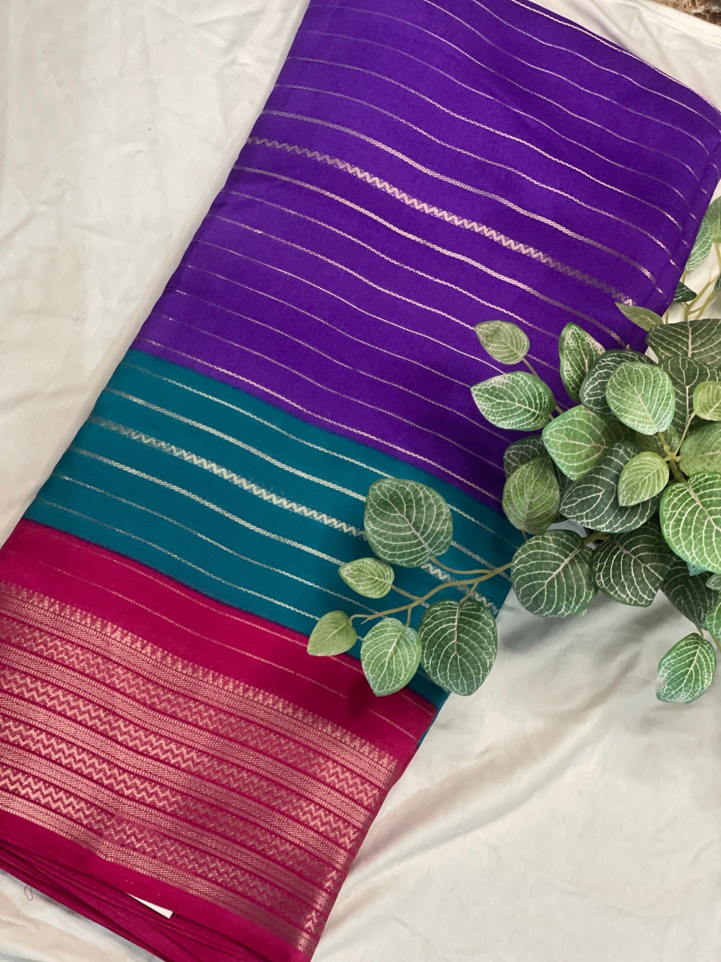 Georget 3D Saree Semi Mysore Silk Saree