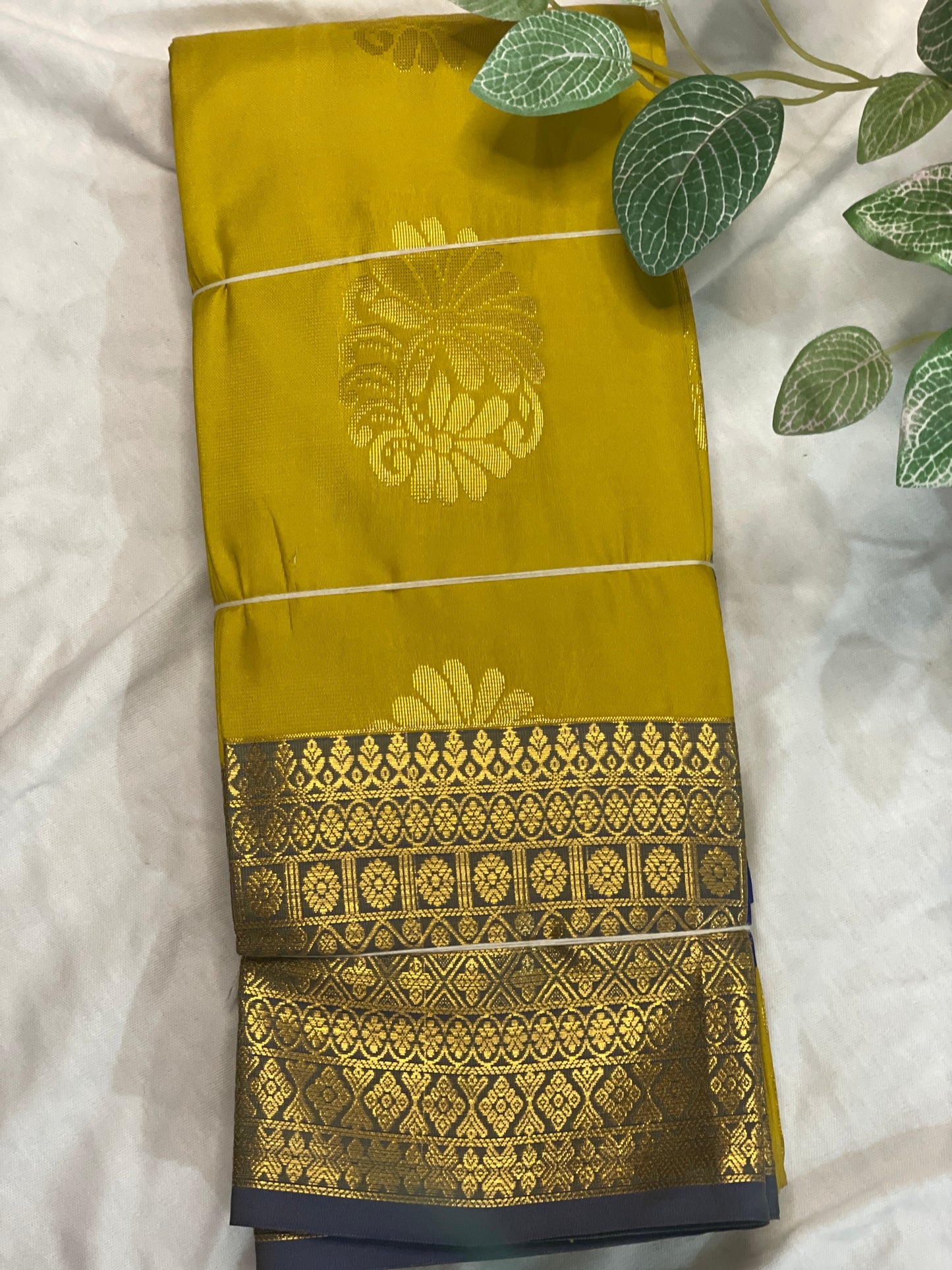 Yellow Soft Silk Traditional Wear Saree