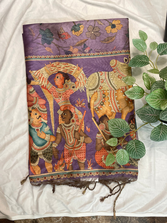 Kalmkari Soft Saree