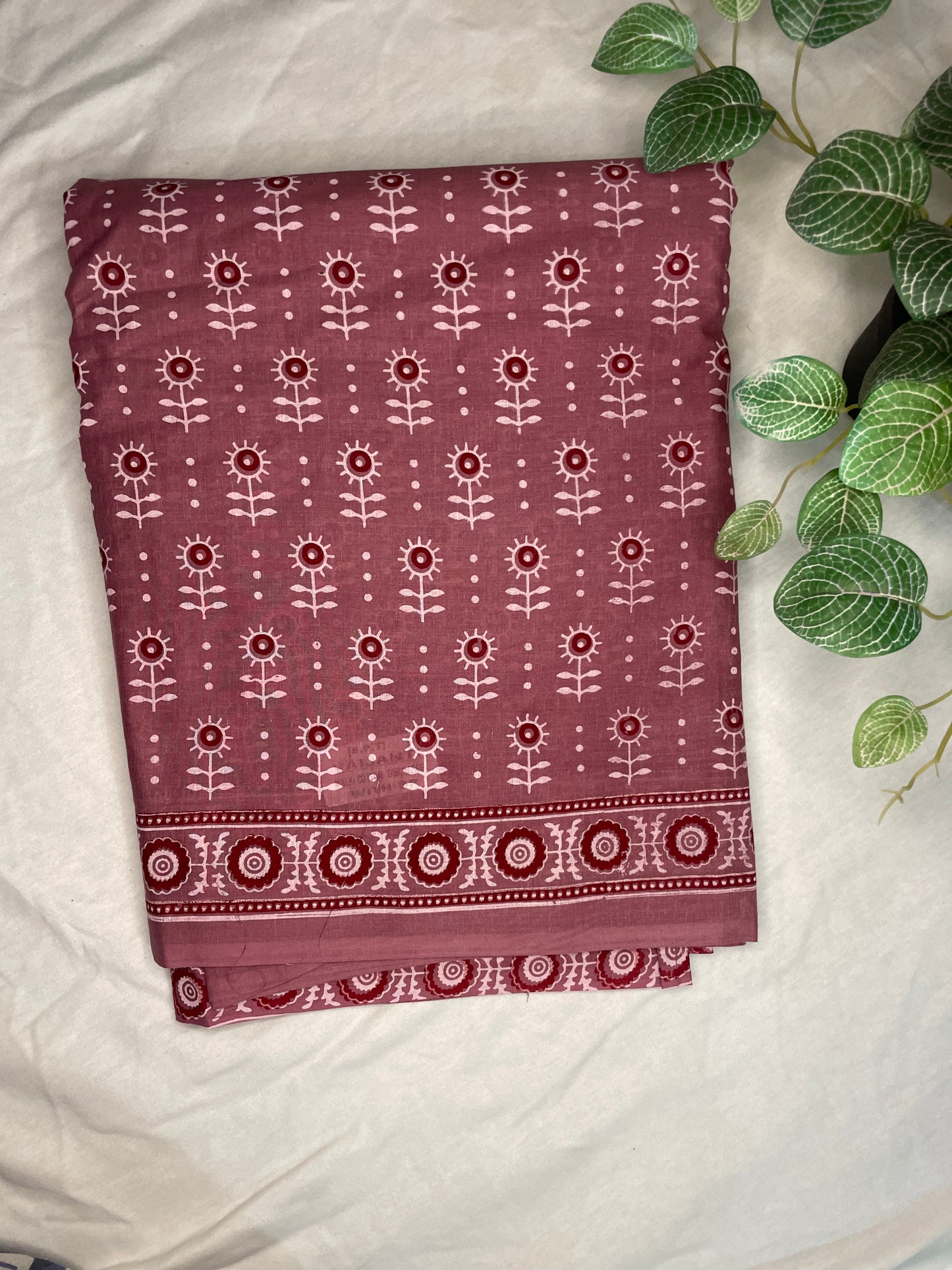 Mul Cotton Pink Saree