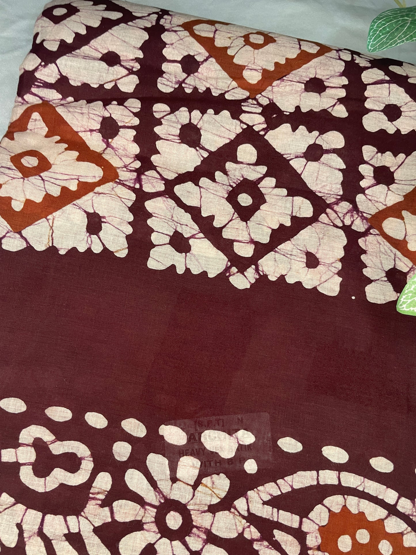 Mul Cotton Brown Saree