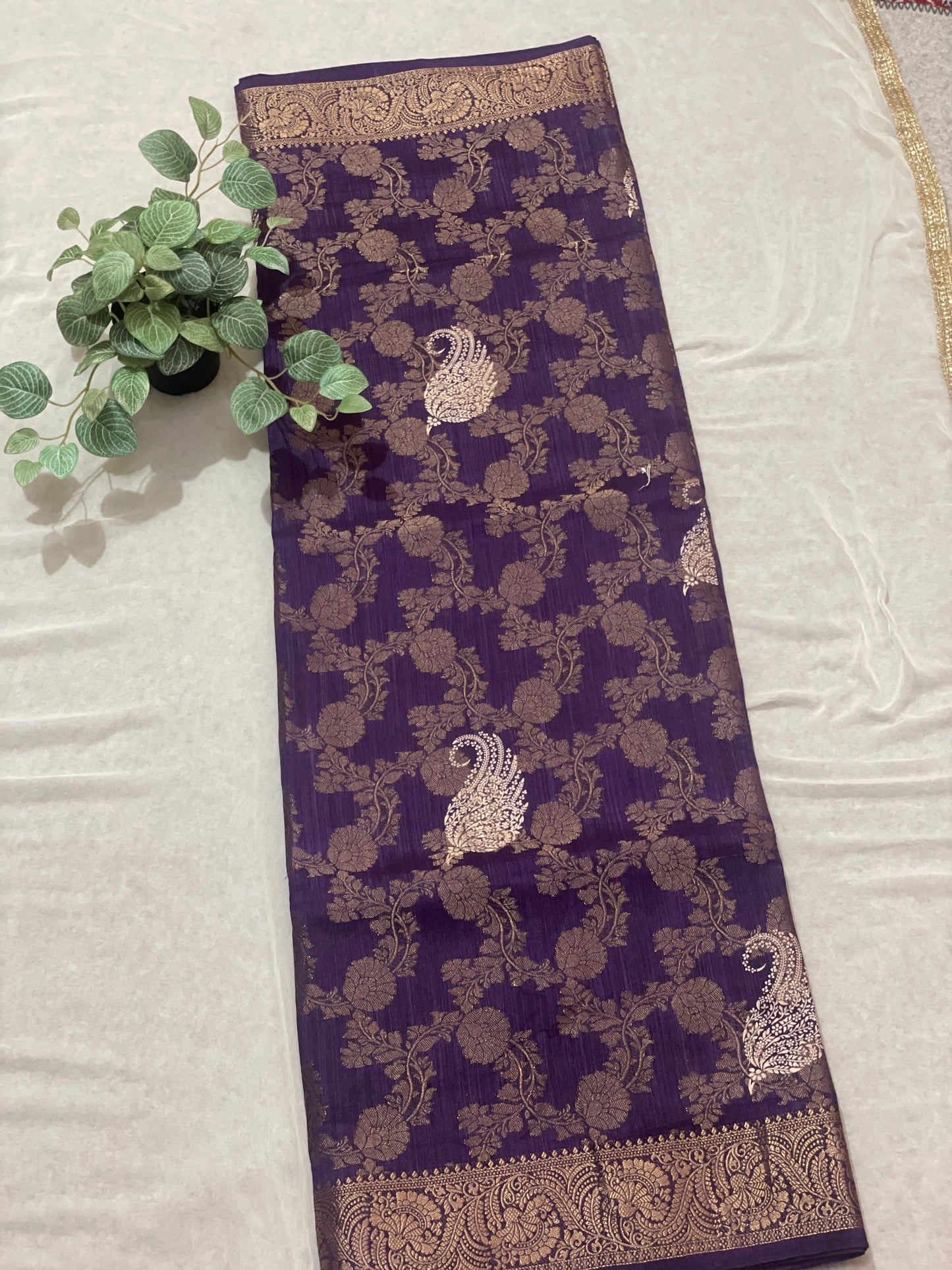 Banarasi Raw Georget Saree