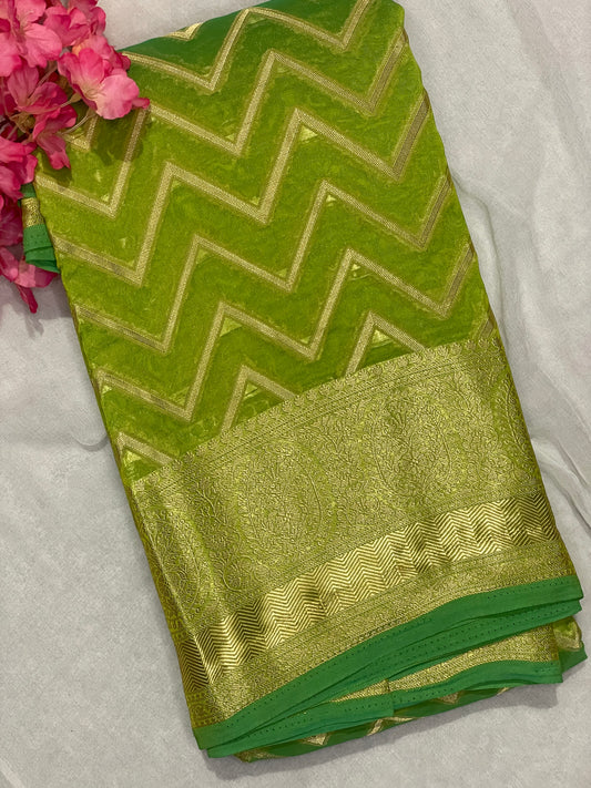 Chiffon Fancy Saree with Rich Pallu