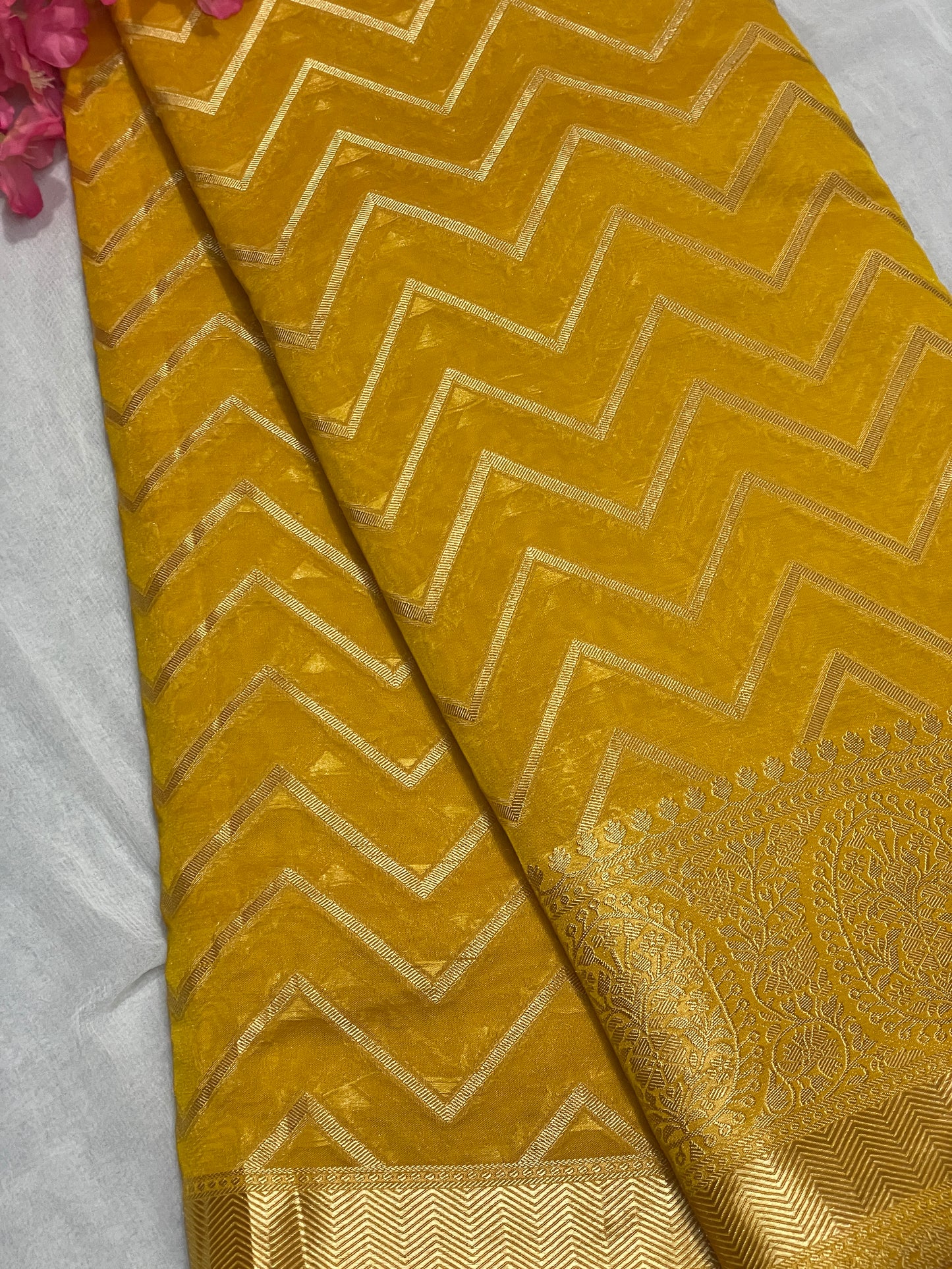 Chiffon Fancy Saree with Rich Pallu