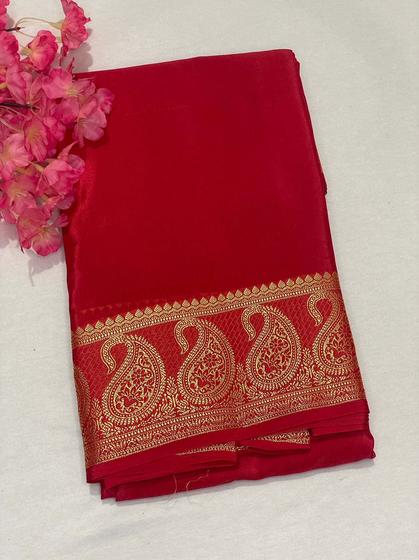 Viscous Mango Border Saree