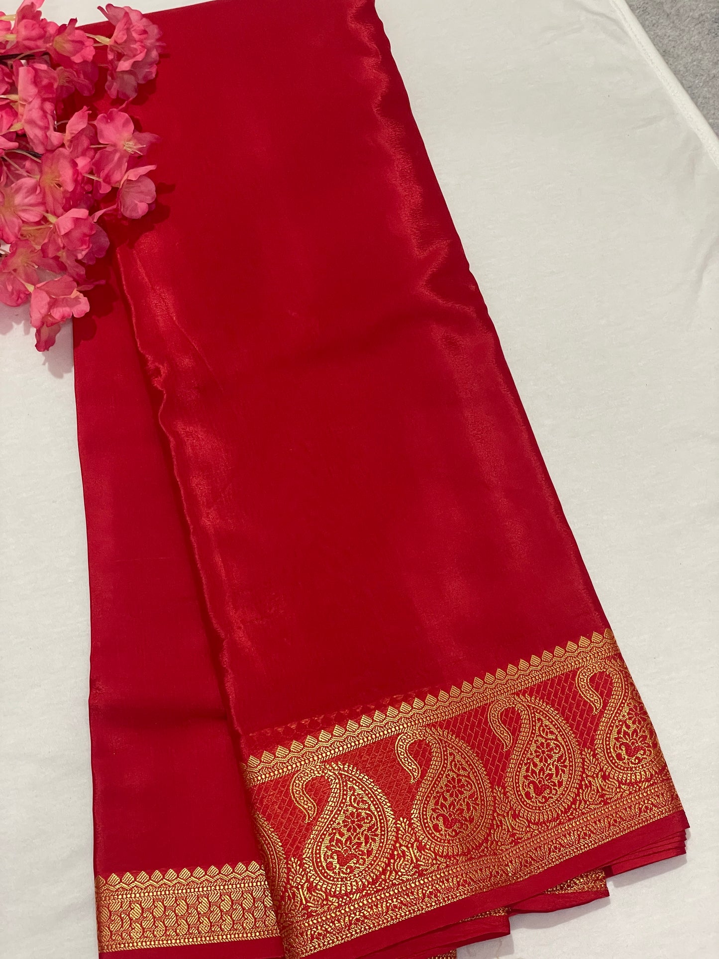 Viscous Mango Border Saree