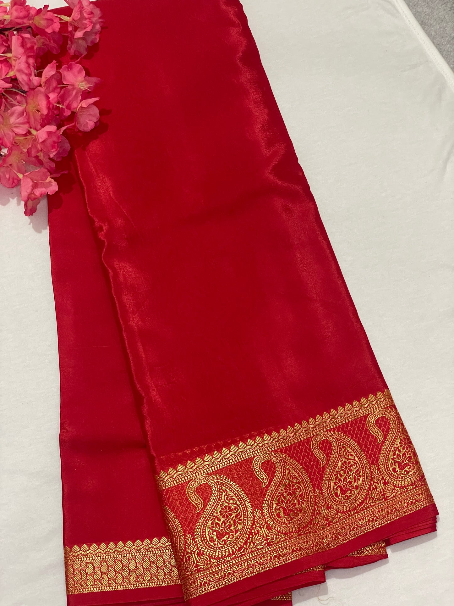 Viscous Mango Border Saree