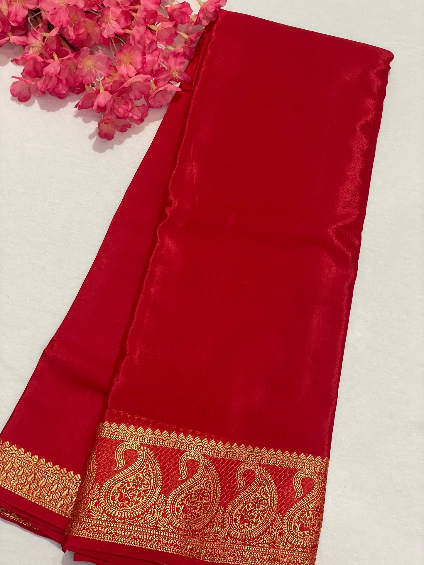 Viscous Mango Border Saree