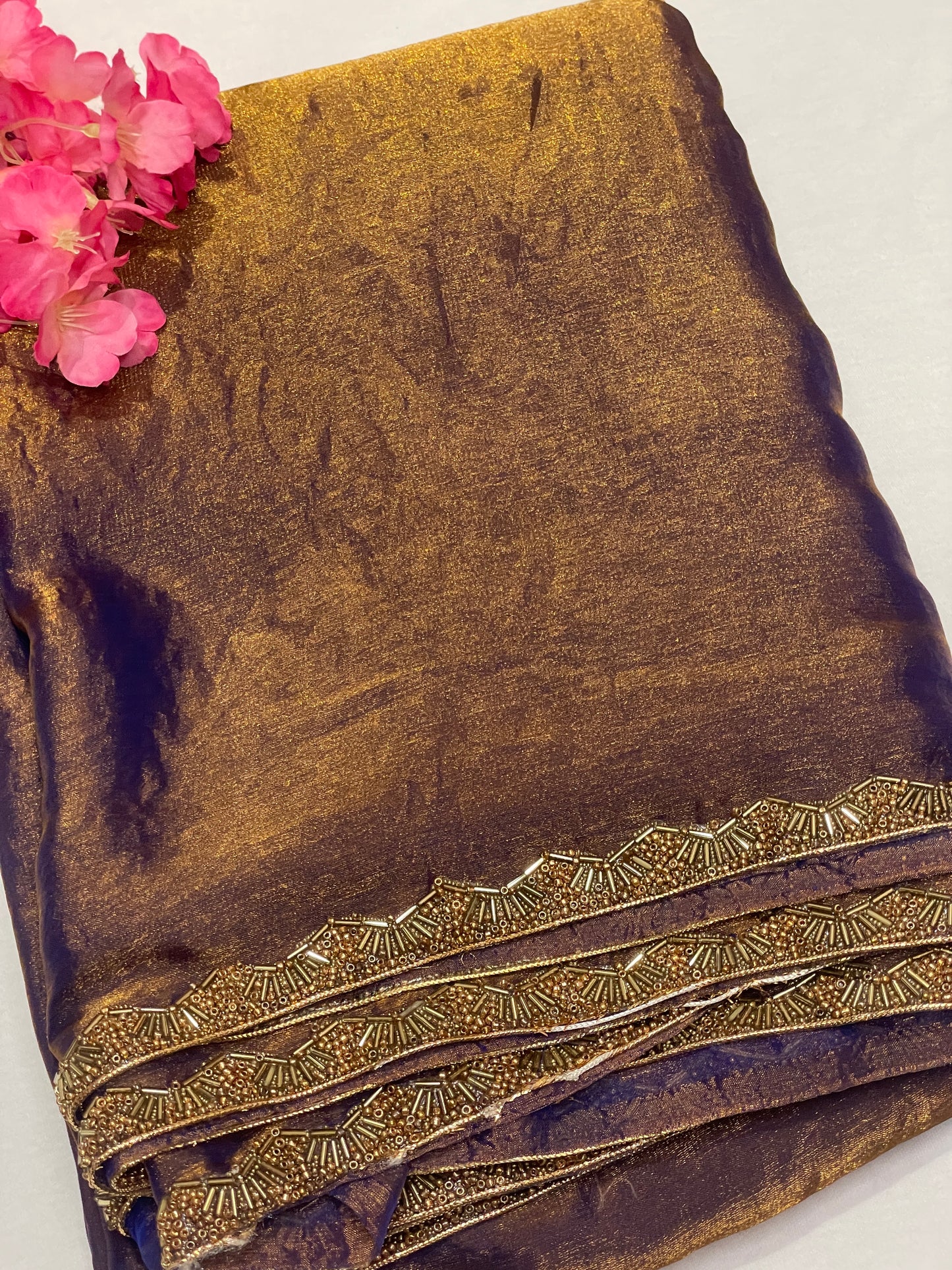 Brown Jimmy Choo Premium Quality Saree