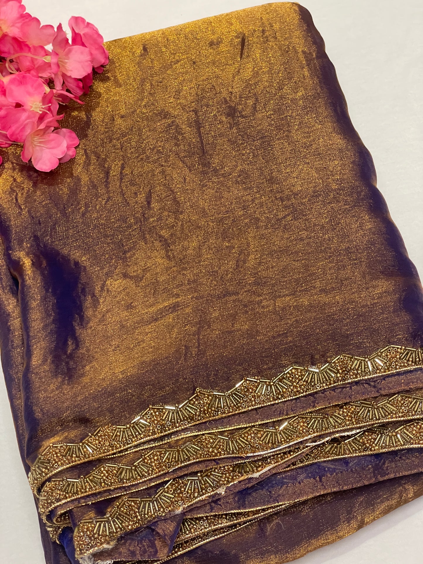 Brown Jimmy Choo Premium Quality Saree