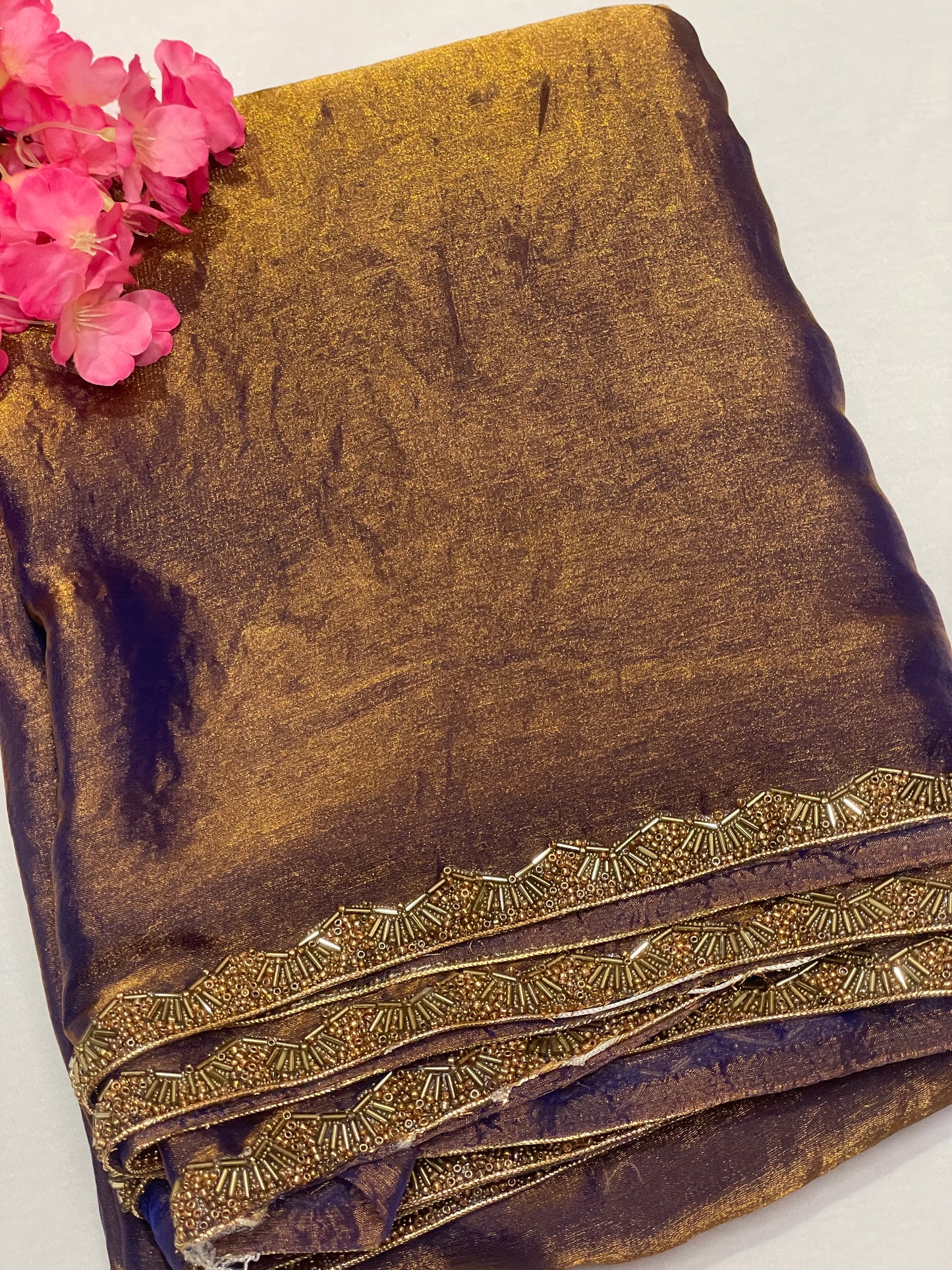 Brown Jimmy Choo Premium Quality Saree