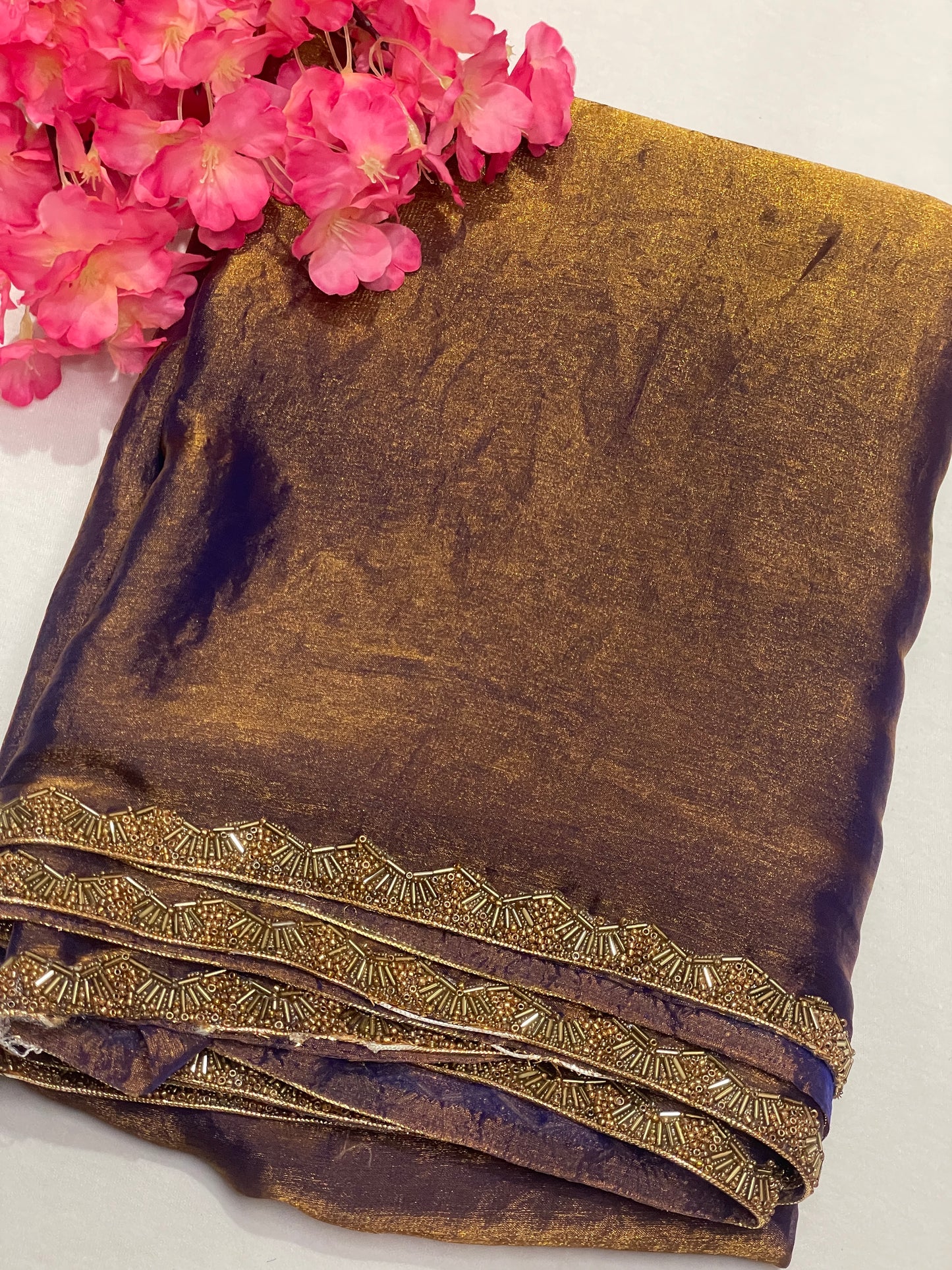 Brown Jimmy Choo Premium Quality Saree