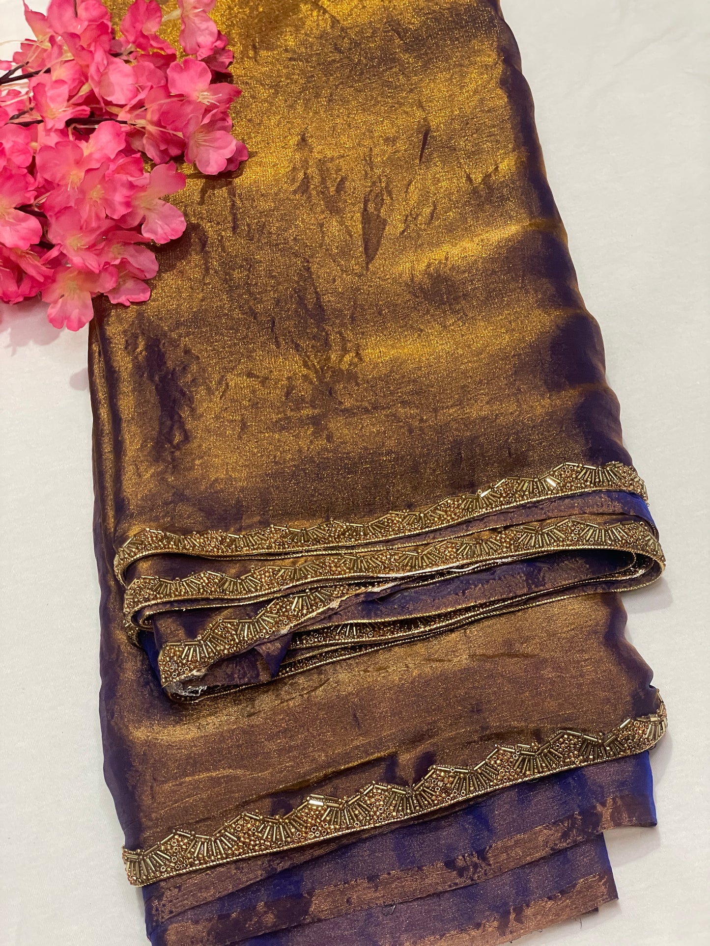 Brown Jimmy Choo Premium Quality Saree