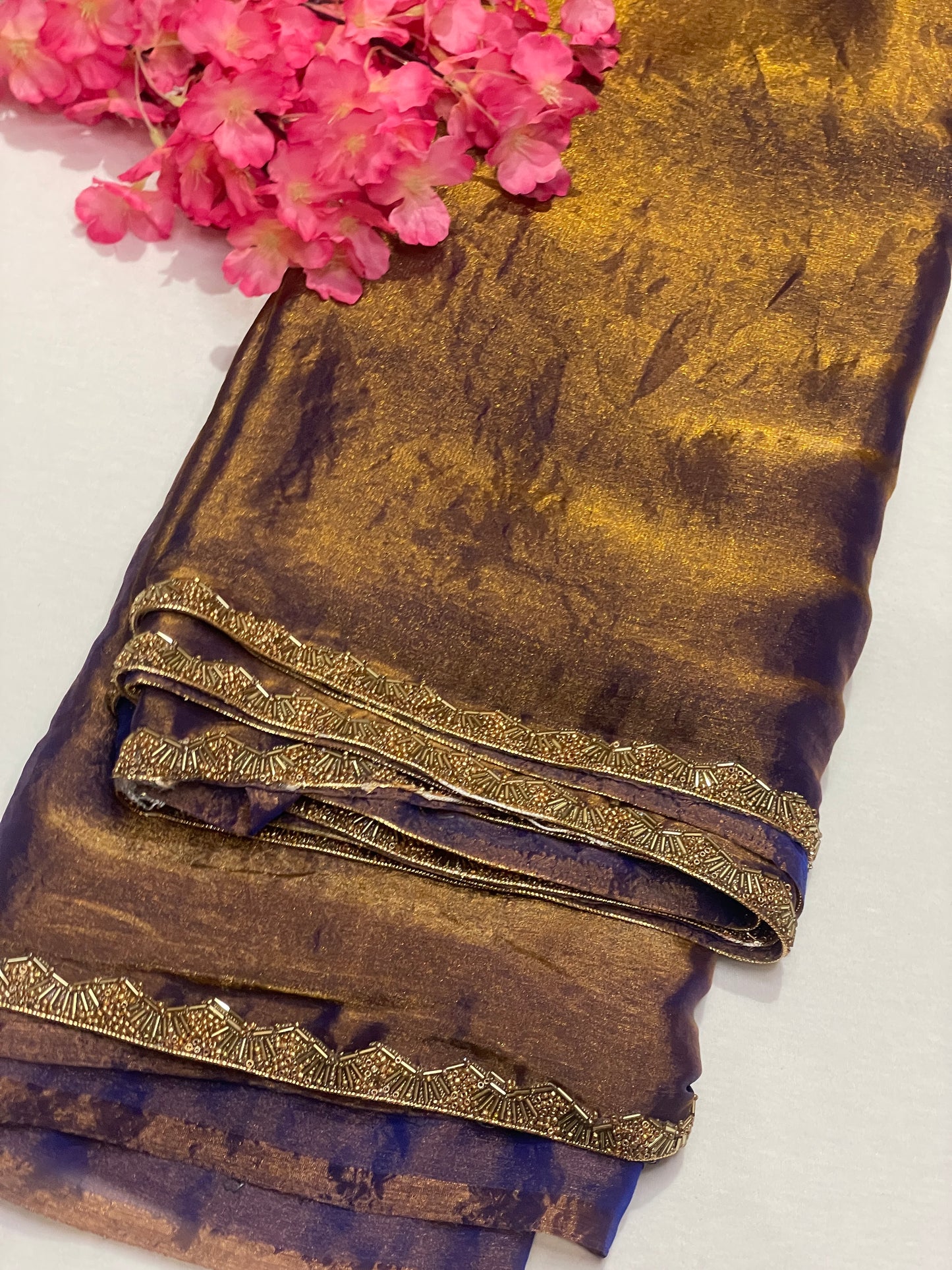 Brown Jimmy Choo Premium Quality Saree