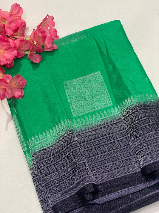 Georget Soft Geometric pattern Saree