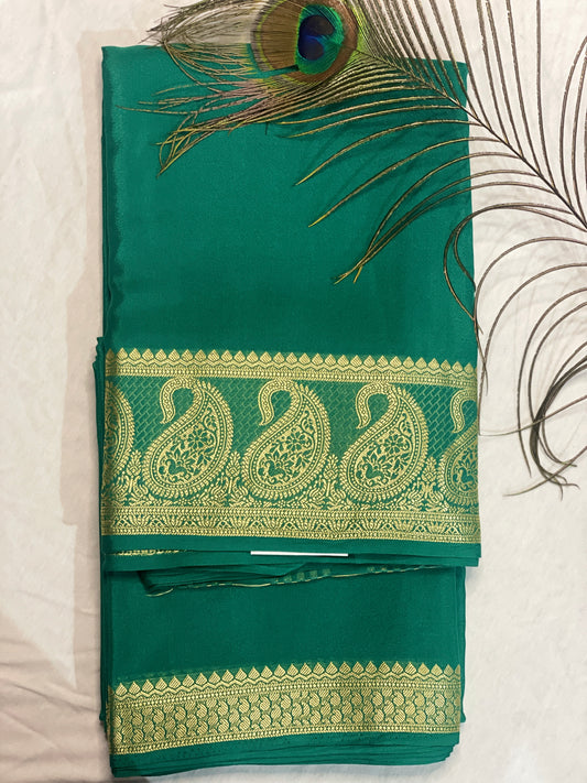 Viscous Mango Border Saree